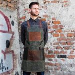 Waxed Canvas and Genuine Leather Chuck Apron - 0