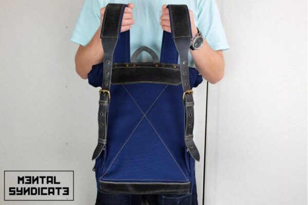 ''Under The Bridge Roll Top Backpack - Navy - 3