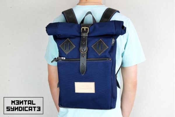 ''Under The Bridge Roll Top Backpack - Navy - 0