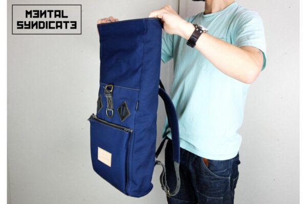''Under The Bridge Roll Top Backpack - Navy - 2